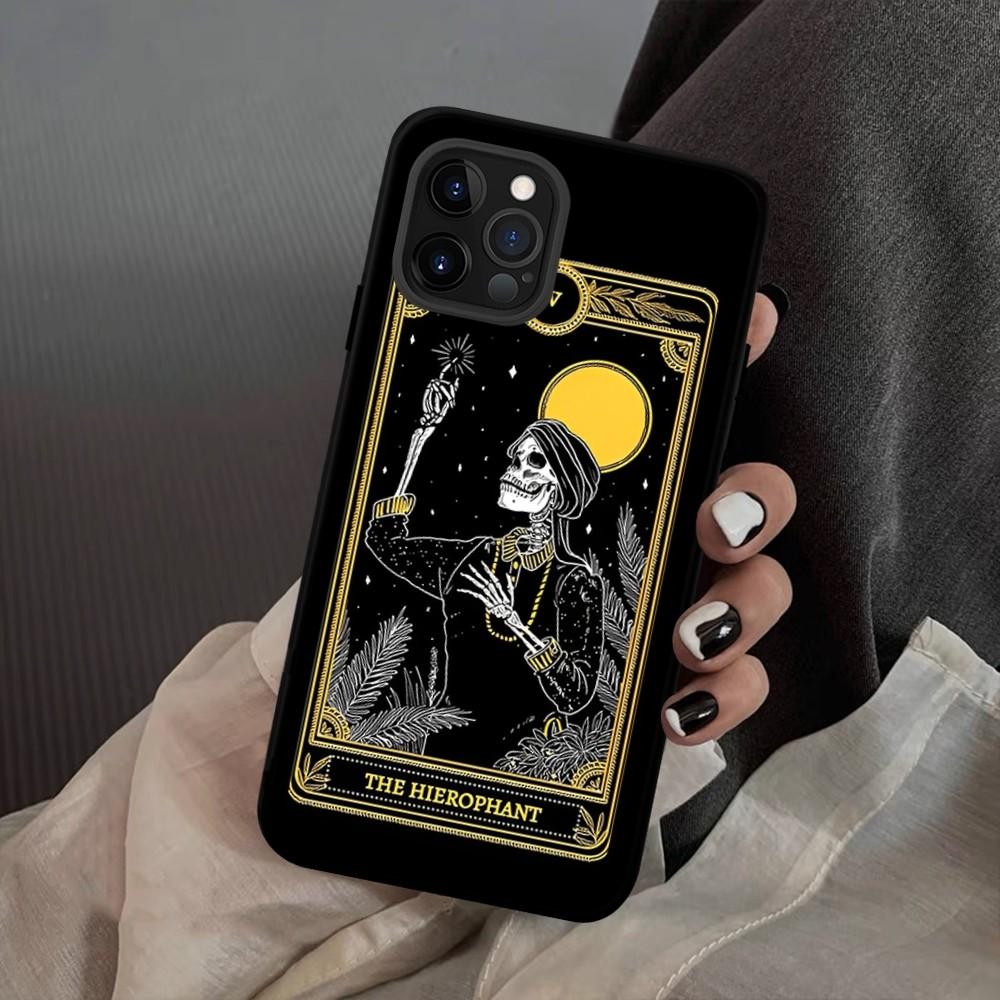 Death Tarot Phone Case For iPhone 15 14 11 12 13 Mini Pro XS Max Cover 6 7 8 Plus X XR SE 2020 Funda Shell