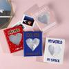 Mini Instant Picture Case Storage Organizer for Mini Photocard Binder Photocard Holder 3 Inch 64 Pockets Quicksand Photo Album