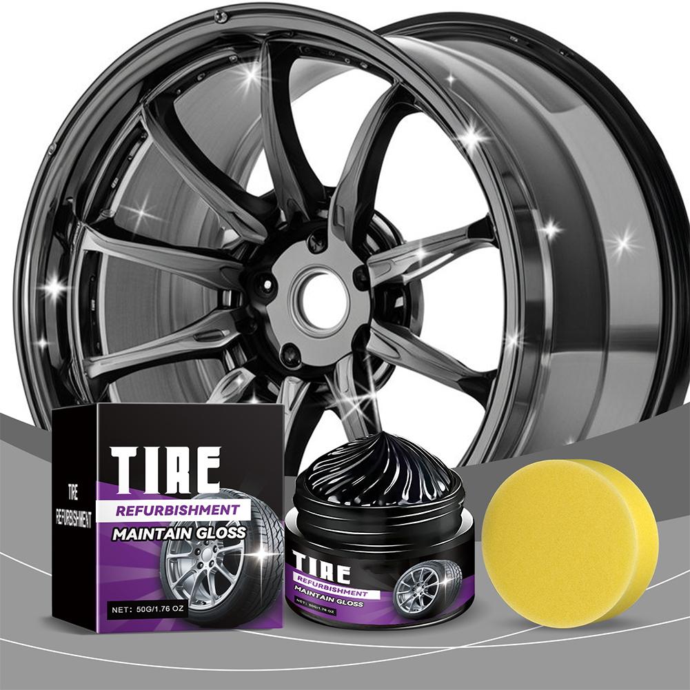 

50 г Воск для полировки шин автомобиля Крем для восстановления и пленочного покрытия шин Воск для блеска шин Покрытие Авто Резиновые детали Блестящая паста Антивозрастной A