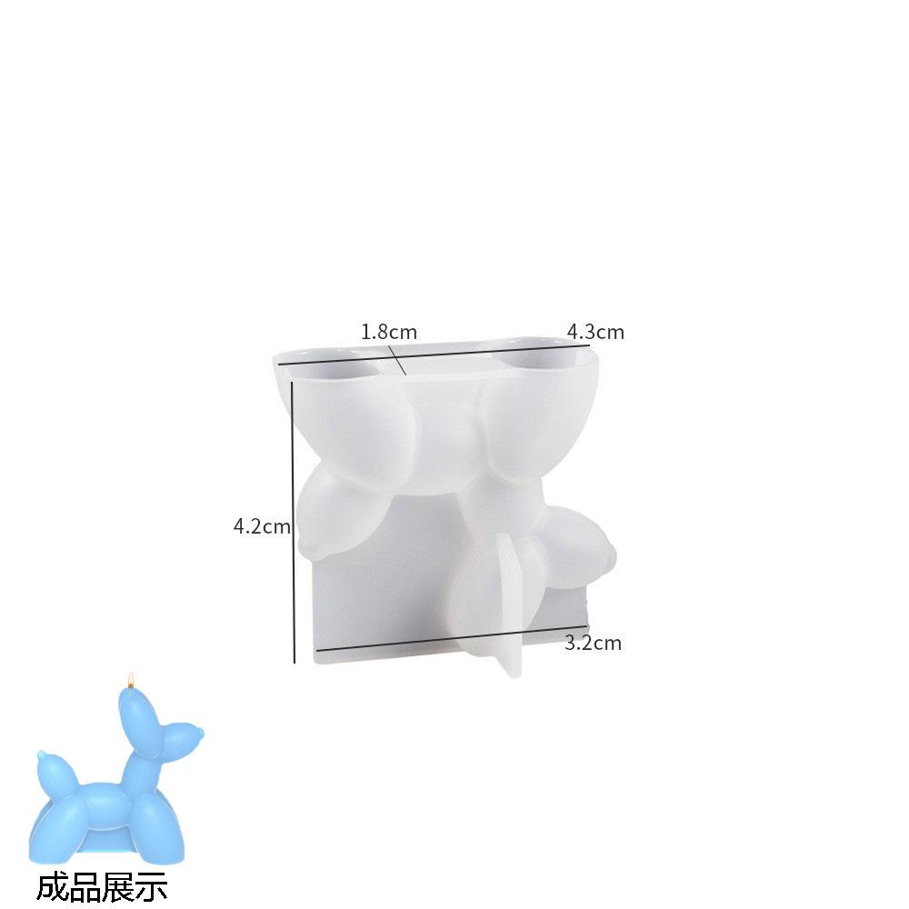 

Balloon Dog Silicone Mold, Puppy Silicone Mold for Handmade Decoration - Baking Molds DIY Keychain Candle Soap Making Molds