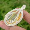 Daughters Day Sale Sterling Silver Natural Plume Agate Wire Wrapping New Pendant