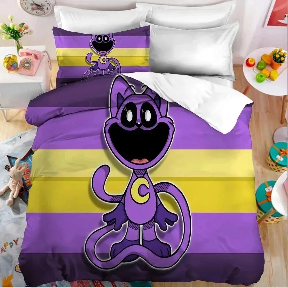 3D Print Smilings Critters Cartoon Bedding Set Double Twin King Duvet Cover Comforter Pillowcase Boys Girls Adults Bedroom