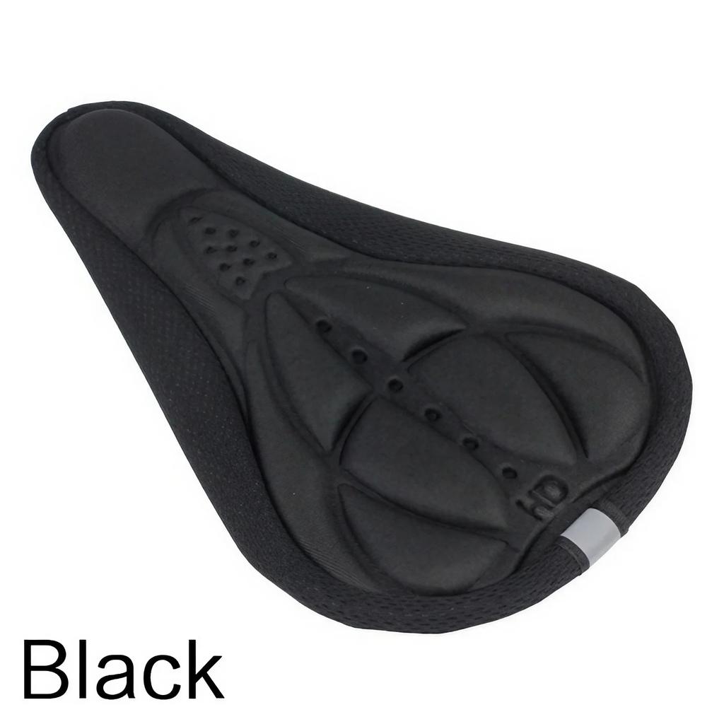 Bicycle Saddle 3D Bike Seat Cover Padded Wide Gel Soft Pad Exercise Bike Seat Cushion Wide Foam Mountain Bicycle Seat Cushion