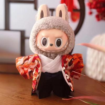 Dla 17cm Lalki Labubu Ubrania Modne Ubrania Kimono Ubrania dla Lalki Dopasowanie Kolorystyczne Sukienki Akcesoria dla Lalek Urocza Dekoracja Małe Ubranka