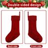 XIMISHOP 6PACK Christmas Stockings,18Inches Large Cable Knitted Stocking Personalized Xmas Hanging Stocking Decorations with Name Tags for Holiday