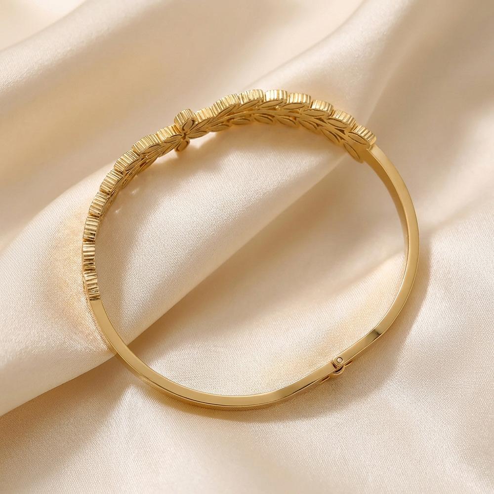 New Wheat Ear Shape Bracelet Open Bracelet Leaf Ladies Bracelet