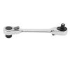 Double Headed Ratchet Wrench 107mm Length 1 4 Inch Drive 72 Tooth Socket and Screwdriver Bit Ratchet Wrench
