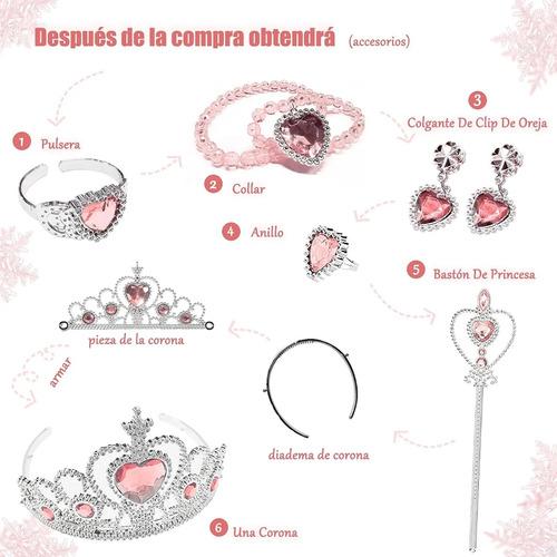 Takagi Princess Set For Girls, 8 Pieces: Cape, Crown, Magi