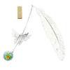 Retro Vintage Bookmark Design of Feather + Butterfly Metal Bookmarks Promotional Gift