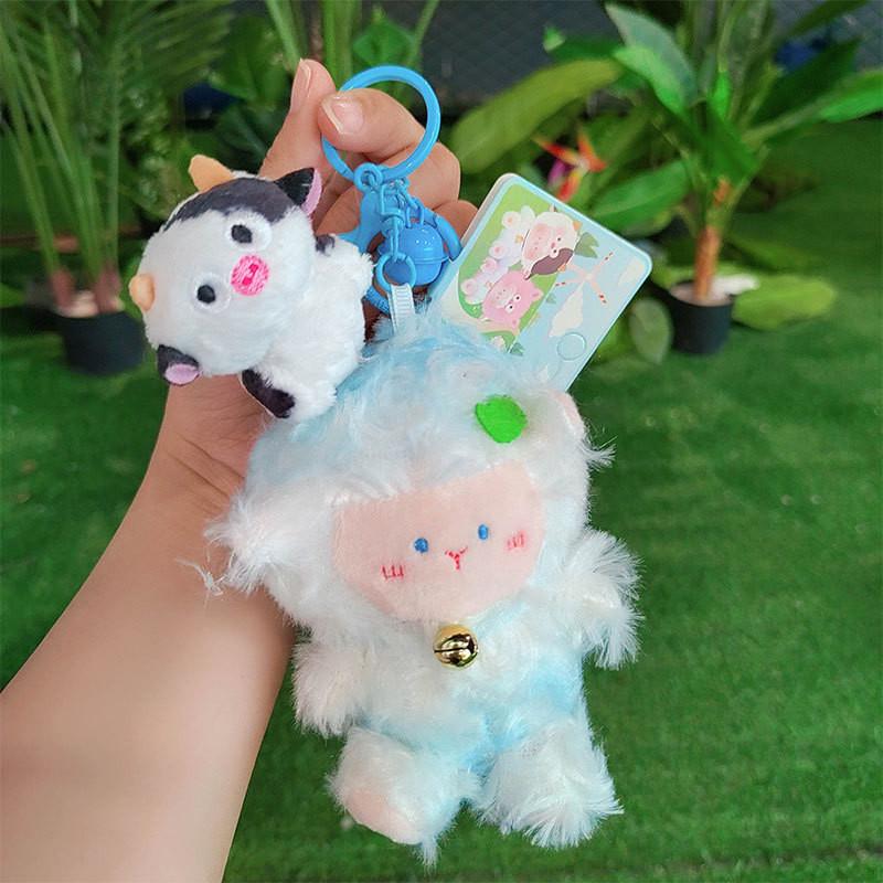 Adorable Plush Sheep Keychain Soft Cartoon Keyring Perfect For All Occasions