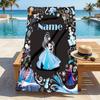Custom Name Princess Garden Stylish Digital Printing Beach Towel Quick‑Drying Absorbent Blanket for Beach Pool Gym Travel