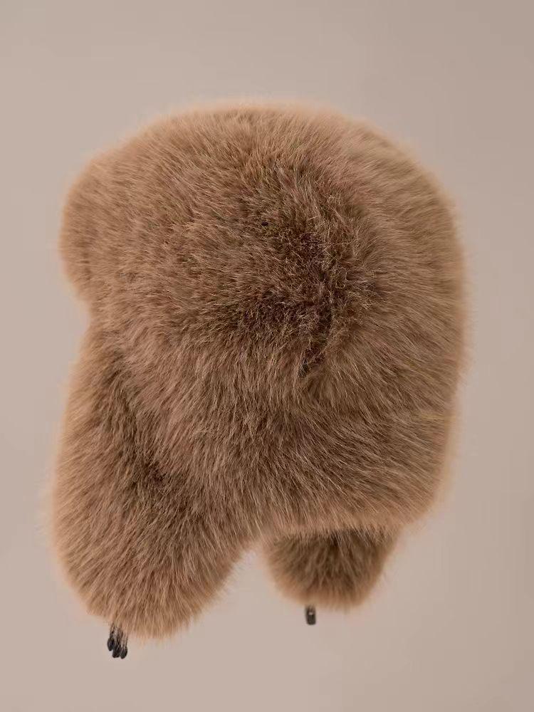 Unisex Warm Ushanka Hat, Faux Fox Fur, Windproof & Snowproof with Ear Protection for Autumn/Winter.
