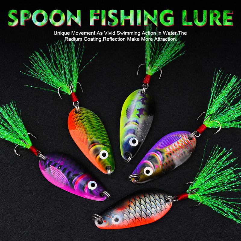 4.5CM11GTossingVIBLure Bait Metal Spinner Full Swim Layer Vibrating Fake Bait for Bass and Red Snapper