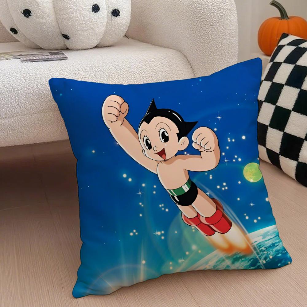 Anime Classic AAstroboy Cushion Cover Throw Pillow Cover Hidden Button Durable Polyester Chair Cushion
