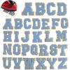 26pcs A-Z English Letter Glitter Pearls Rhinestone Patches Repair Embroidered Sew on Appliques,Patches for DIY Clothes Bags Hats