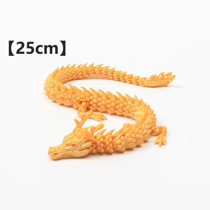 

3D-печатный шарнирный дракон для аквариума с рыбками, ландшафтное украшение, подарки для дома и офиса 23cm