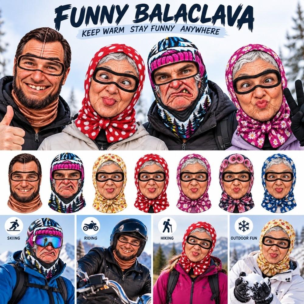 3D Gezichtsprint Oude Man Balaclava Gezichtsmasker Realistisch Ski Masker Capuchon Buiten/Fietsen/Grappen/Feest