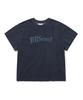Bieseulaebis Br Seoul Logo Short Sleeve T-Shirt Navy Charcoal