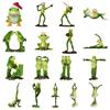 Christmas Santa Hat Frog Statue Indoor Outdoor Garden Frog Resin