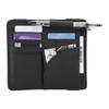 Multi functional Car Sun Visor Card Bill Holder Organizer PU Leather Storage Bag Black