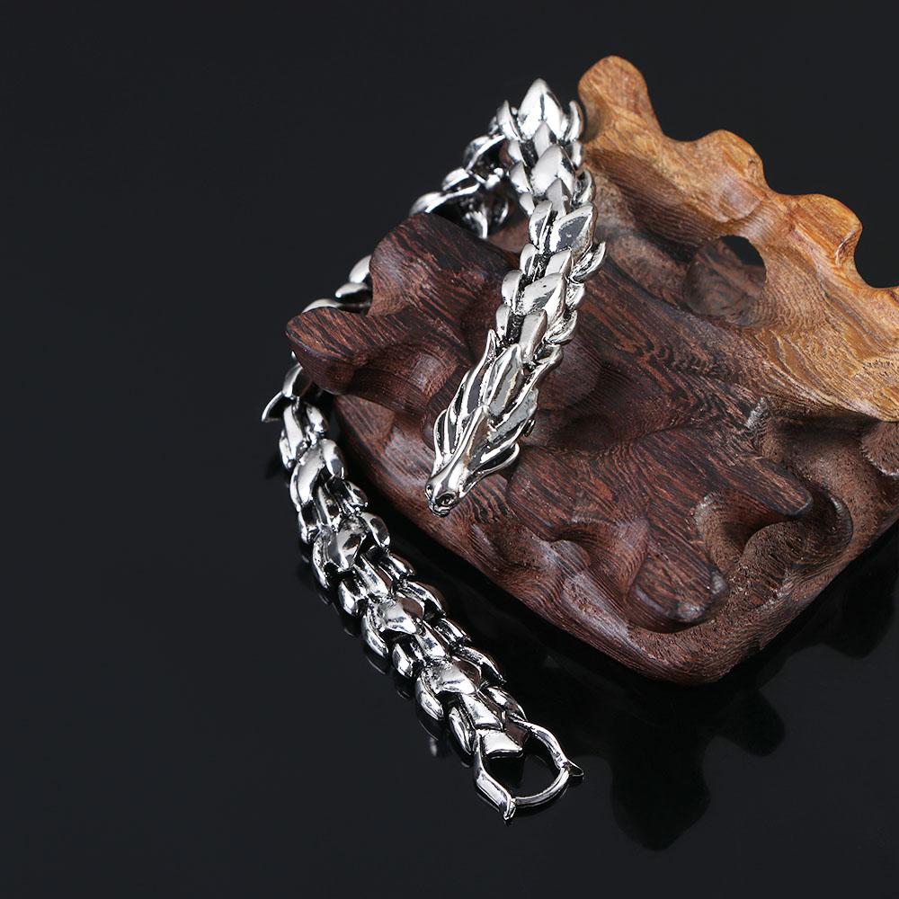 Jewelry Retro Dragon Silver Teenager jewelry Gold Dragon Bracelet Chain Bracelet Men's Accessories