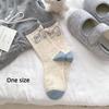 Süße 3D Cartoon Tier Damen Tier Socken Atmungsaktiv Schleife Dekoration Mittelschaft Socke Koreanischer Stil Knöchelsocken Sommer