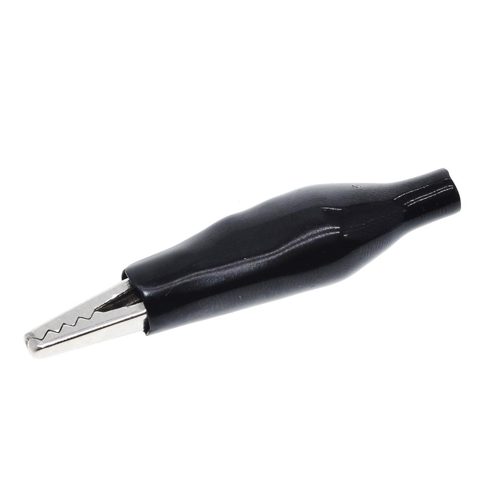 28MM Metal Alligator Clip G98 Crocodile Electrical Clamp for Testing Probe Meter Black and Red with Plastic Boot Rated