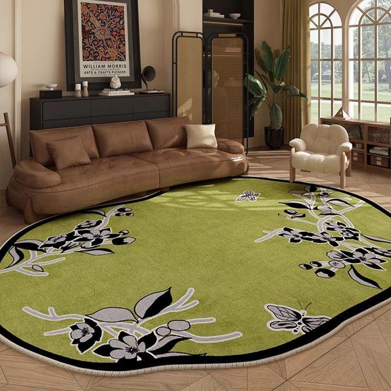 

Украшение в стиле ретро для гостиной, ковер в форме утолщенного моющегося напольного коврика, нестандартные ковры для спальни, домашнего кабинета, нескользящий ковер 80 * 100cm