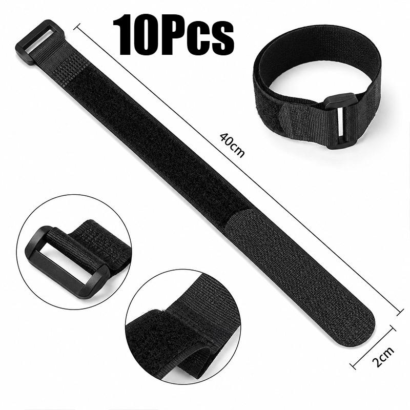 Reusable Hook and Loop Nylon Cable Ties Adjustable Wire Fastener Wrapping Cinch Straps Securing Cable Cord Management Organizer
