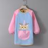 Children's Waterproof Art Smock with Logo - Reversible Apron for Painting and Eating  