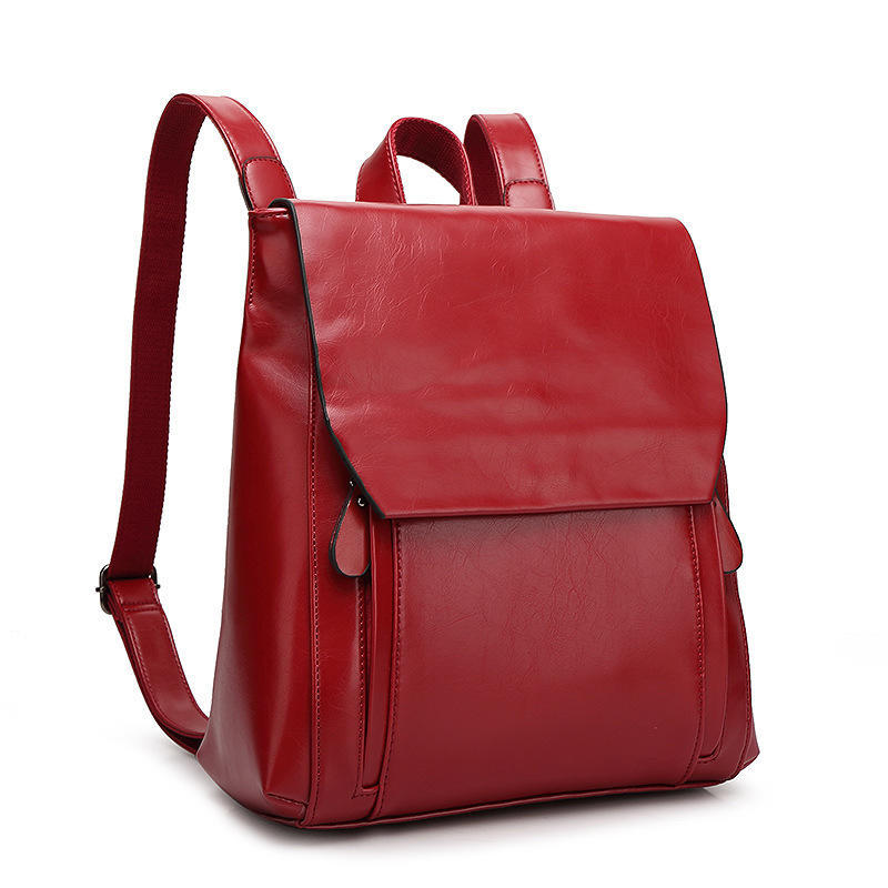 Women s Bag New Autumn/winter Student Women s Backpack Fashion Backpack Women s Shoulder Bag бордовый