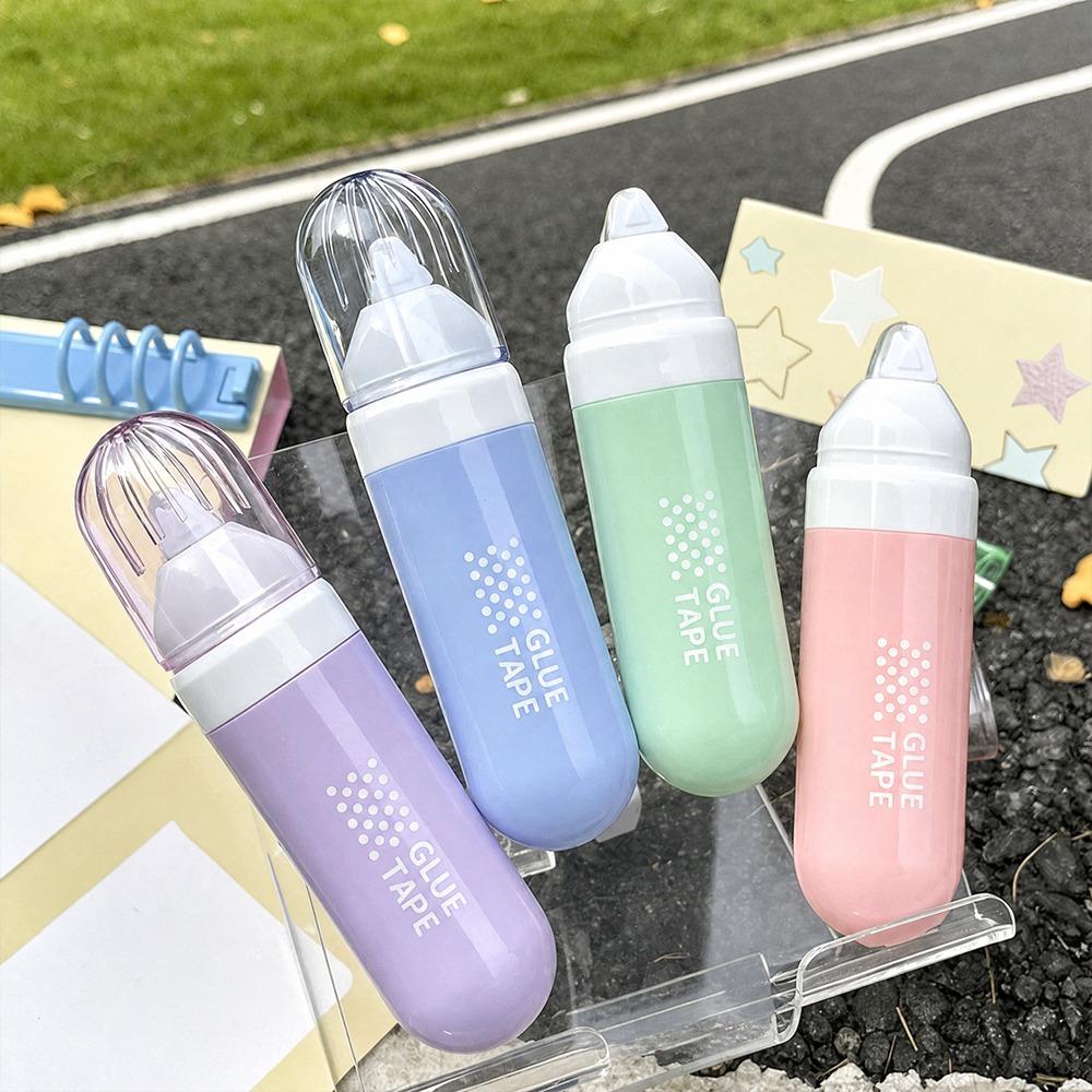 4pcs/set Diamond Shaped Double Sided Tape Roller Morandi Color Double-sided Adhesive Tape Journal 4pcs/set