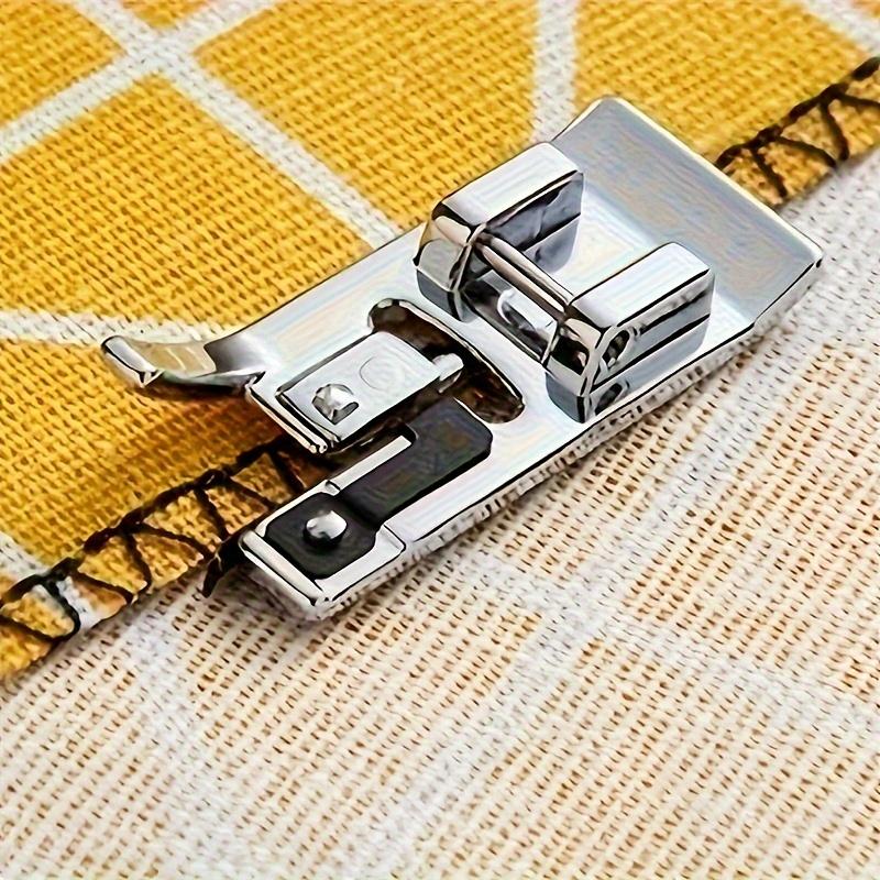 1 peça Acessório Multifuncional para Máquina de Costura, Calcador para Costura de Bordas de Tecido com Escova, Acessório para Costura Overlock com Gancho G para Uso Doméstico