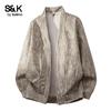 Baleno Men's S&K Distressed V-Neck Cardigan