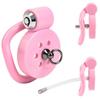 Pink Small Male Chastity Cage Set – Bird Cage Design with 5 Cock Rings & Urethral Sound Plug, Slave Play &  Sex Toys