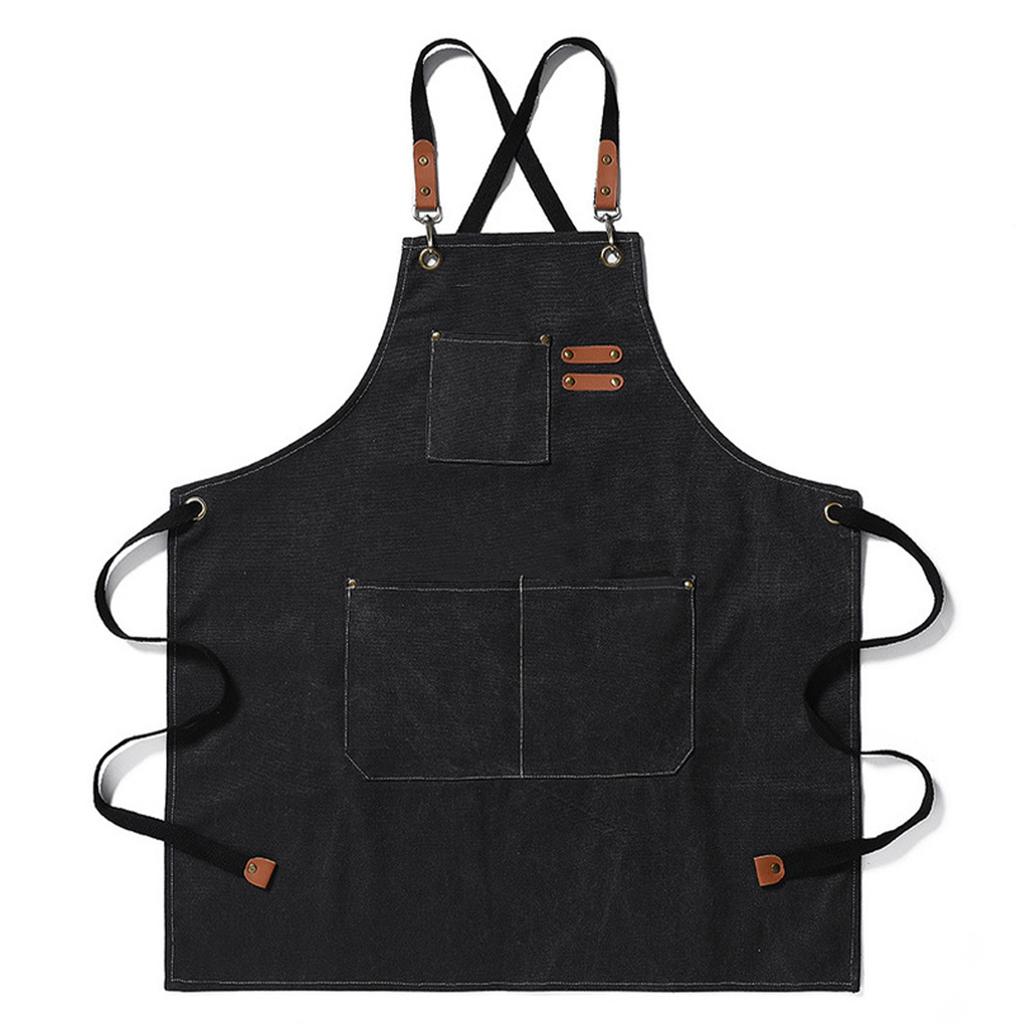 Grembiule da lavoro Impermeabile Traspirante Regolabile Ispessito Unisex Grembiule da cucina con tasche per BBQ