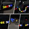 10pcs Car Reflective Arrow Sticker Safety Warning Sticker for Car Bumper Trunk Reflector Hazard Tape Car Styling Luminous Film