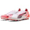Puma Ultra 5 Series Ultimate Comfortable Durable Mg (Rubber Short Stud) Soccer Shoes Unisex Soccer Shoes White Orange 108342-01