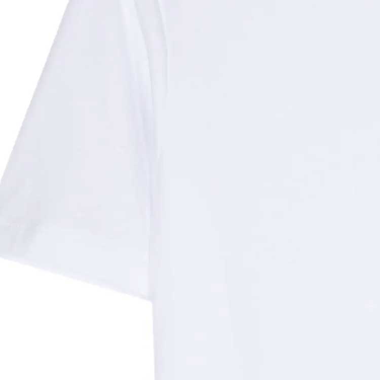 Emporio Armani EA7 SS24 Solid Color Letter Patch Casual Round Neck Short Sleeve T-Shirt Men Tops White 3DPT07-PJM9Z-1100