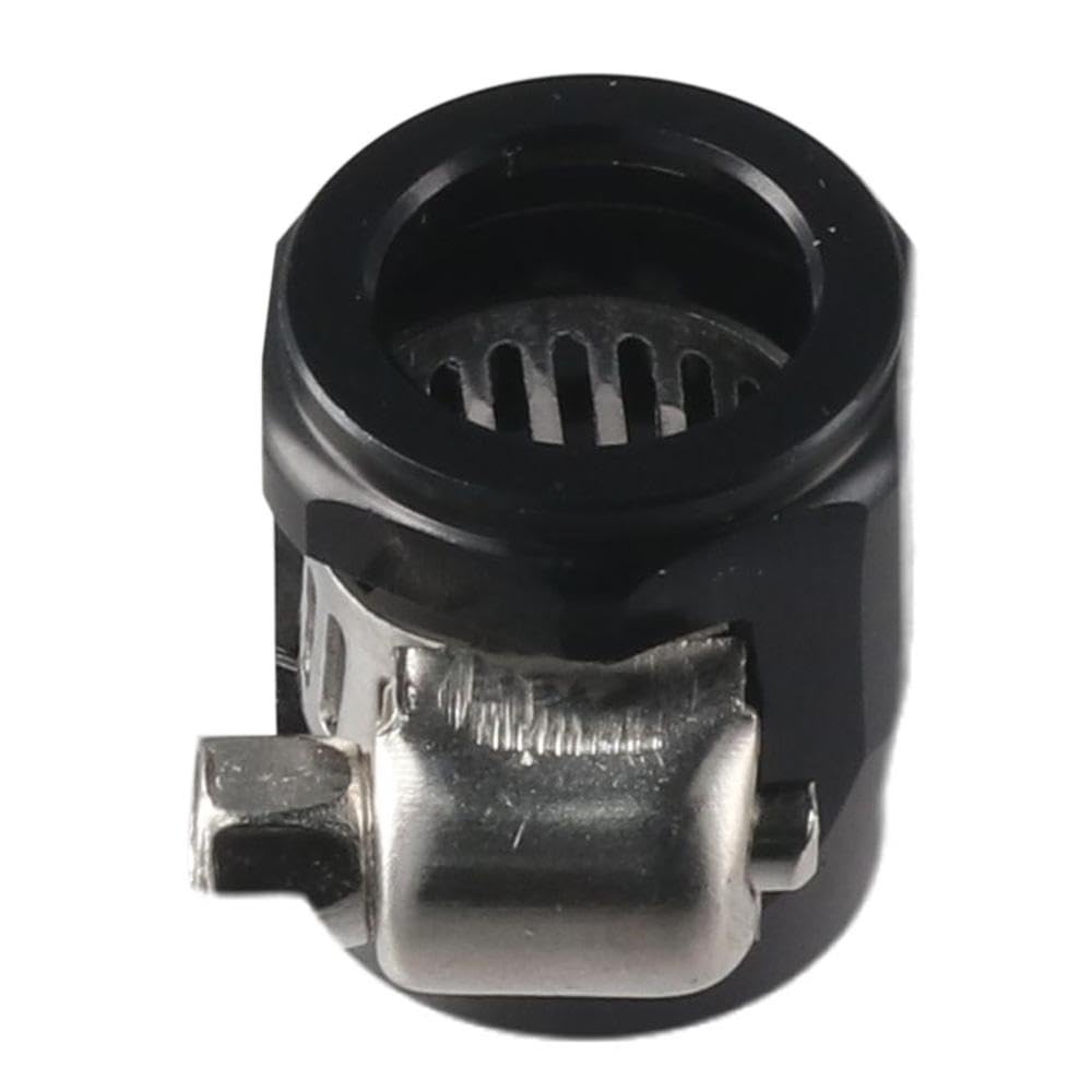 4pcs 6AN Hex Hose Finisher Clamp Black Hose Connector Hose