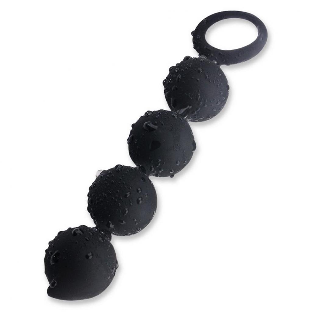 Waterproof Women Soft Rubber Anal Beads Butt Plug Adult Sex Toy Prostate Massage