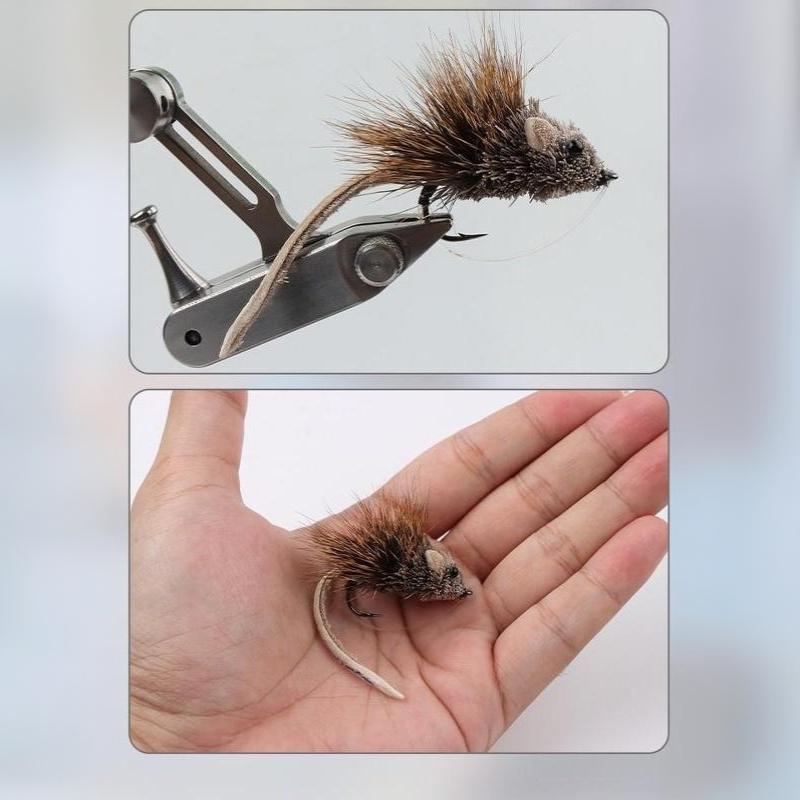 Srst jelena Myš Fly Topwater Návnada Poppers Návnada Pro Velkohlavce Štiku Rybolov