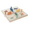 Wooden Parchís Board Game - Home ESPRIT - 26x13x3.3 Cm - Multicolored - Natural Wood - Compact - Lightweight
