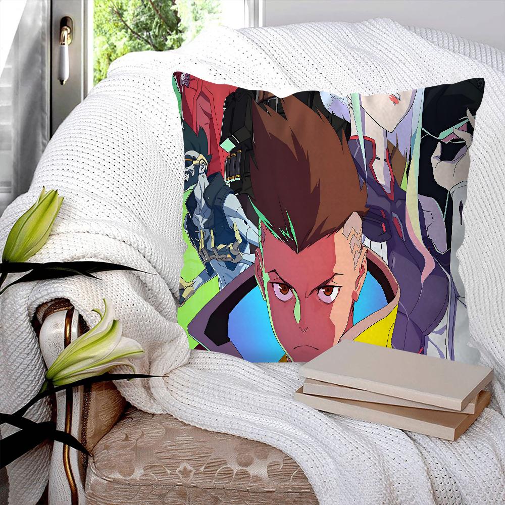 Anime C-Cyberpunk E-Edgerunner Pillow Case Square Pillow Bedroom Sofa Leisure Comfort Cushion Car Living Room Home Decoration