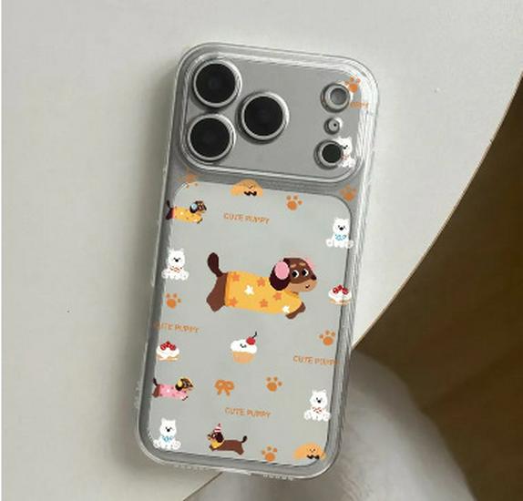 

Transparent Space Shell Sausage Dog Case for Apple 17 Pro Max - Drop-Proof and Cute Design for Sizes 14/13/15/16 iPhone 17 Air