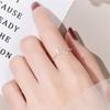Fashion Antlers Smooth Temperament 925 Sterling Silver Jewelry Personality Geometric Branches Simple Opening Rings TYB002