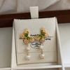 French Retro Butterfly Fringed Earrings Earrings Natural Romantic Fresh Enamel Gentle Earrings Niche Elegant Earrings