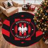 Eintracht Frankfurt Pattern Round Rug, Indoor/Outdoor Mat, for Picnic, Gameroom, Bedroom, Office, Living Room, Home Decor Carpet, Birthday Gift