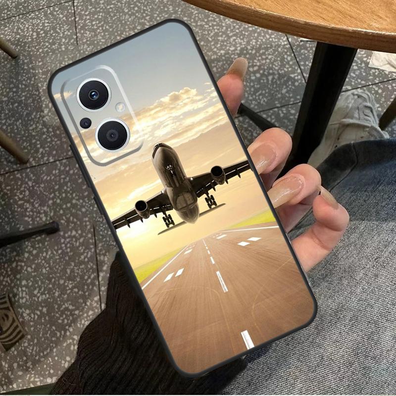 Airplane Plane Aircraft For OPPO Reno 7 8 Lite 8T 14F 13F 11F 12F 10 11 12 13 14 Pro OPPO Find X9 X8 X5 X6 Pro Case