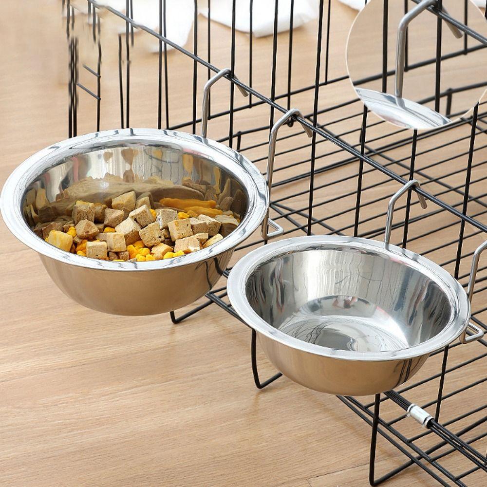 With Clamp Hanging Removable Parrot Food Bowl Parrot Cage Bowl Pet Drinking Feeder Bird Feeding Cup